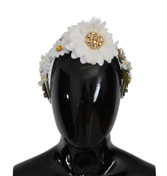 Dolce & Gabbana Sunflower Crystal Luxury Headband - Gio Beverly Hills