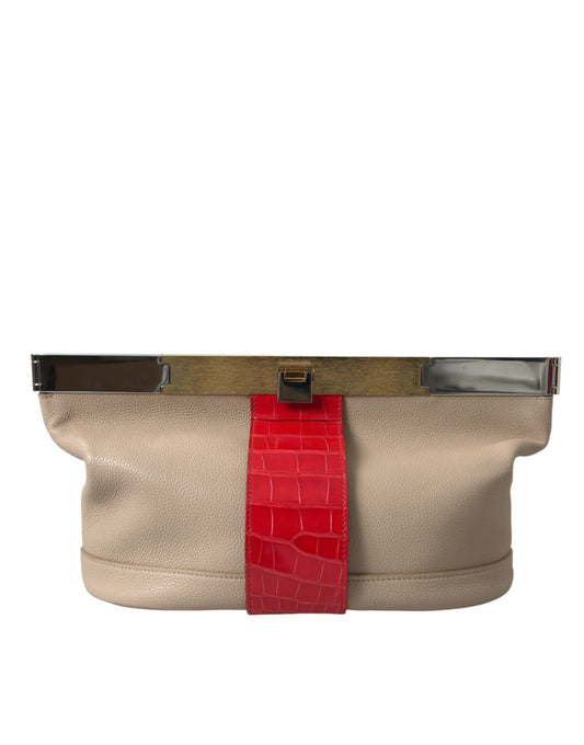 Balenciaga Two Tone Exotic Leather Clutch - Gio Beverly Hills