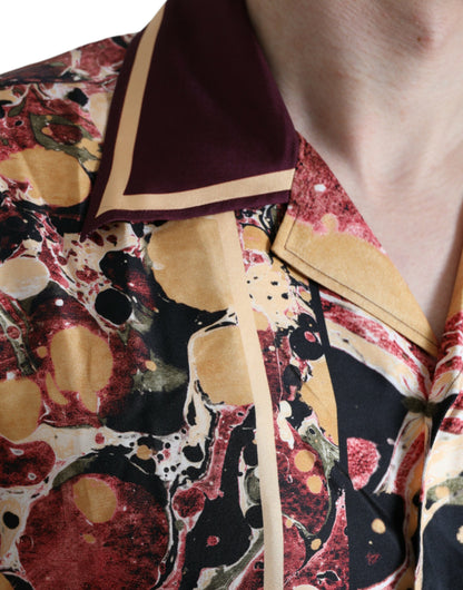 Dolce & Gabbana Multicolor Button Down Silk Shirt - Gio Beverly Hills