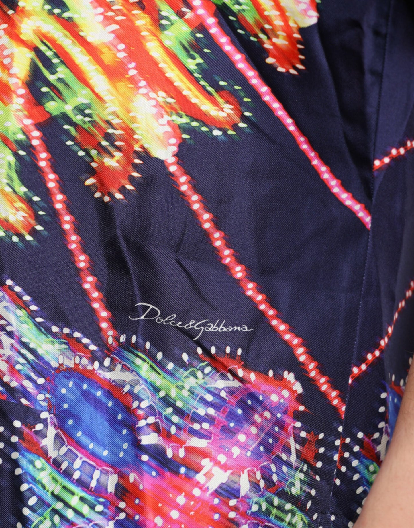 Dolce & Gabbana Multicolor Luminarie Silk Casual Shirt - Gio Beverly Hills