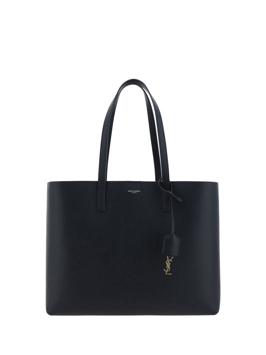 Saint Laurent Black Calf Leather Tote Shoulder Bag - Gio Beverly Hills