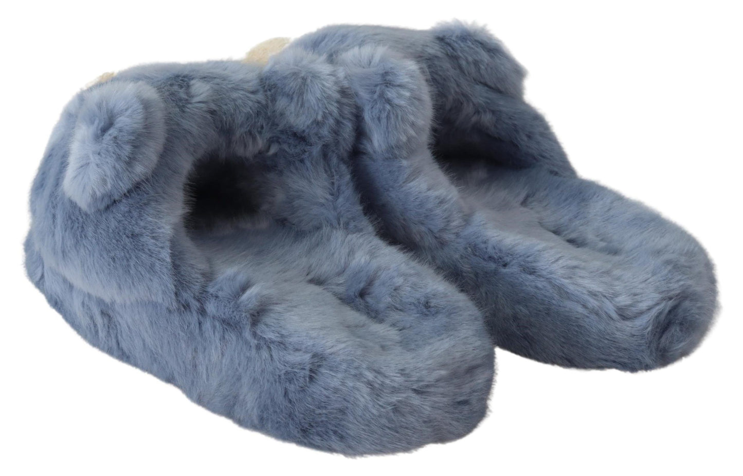 Dolce & Gabbana Chic Teddy Bear Blue Loafers Shoes - Gio Beverly Hills