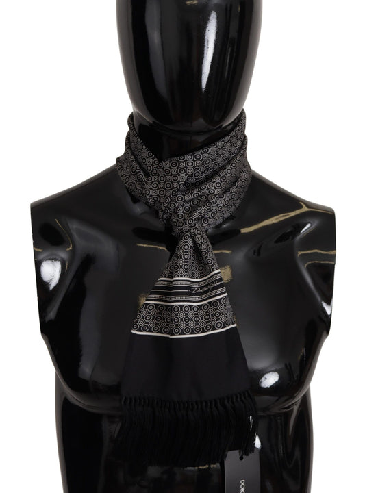 Dolce & Gabbana Elegant Geometric Silk Men's Scarf - Gio Beverly Hills