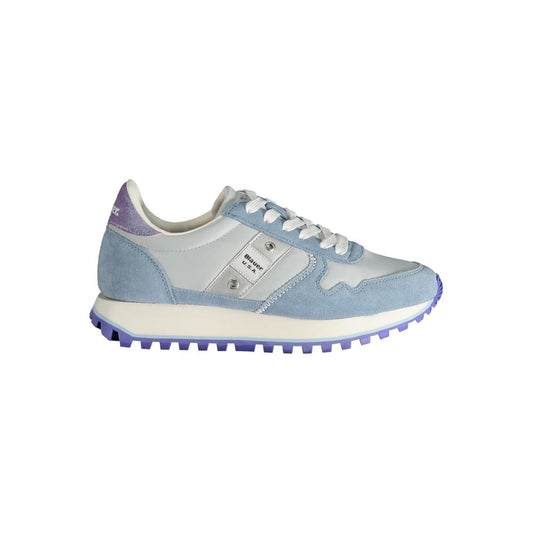 Blauer Light Blue Polyester Sneaker - Gio Beverly Hills