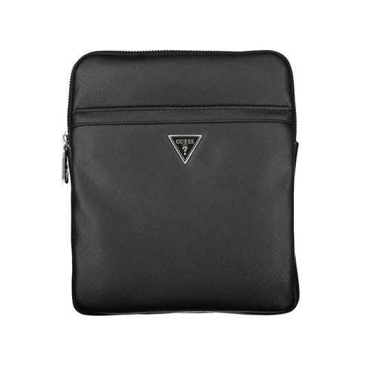 Guess Jeans Elegant Black Shoulder Bag with Practical Design - Gio Beverly Hills