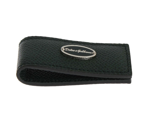 Dolce & Gabbana Green Leather Magnet Money Clip - Gio Beverly Hills