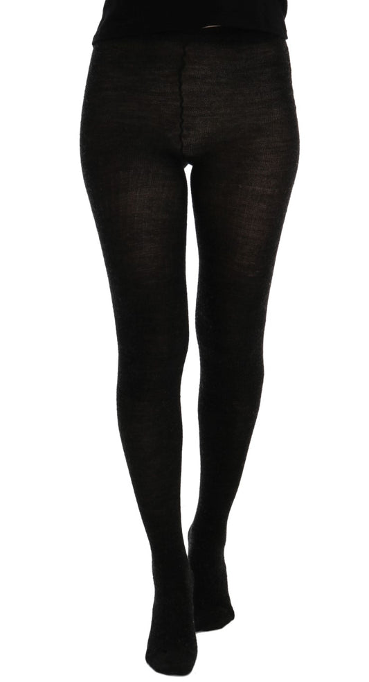Dolce & Gabbana Gray Wool Blend Stretch Tights - Gio Beverly Hills