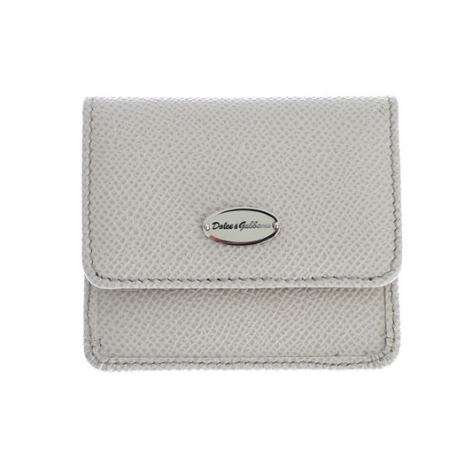 Dolce & Gabbana White Dauphine Leather Case Wallet - Gio Beverly Hills