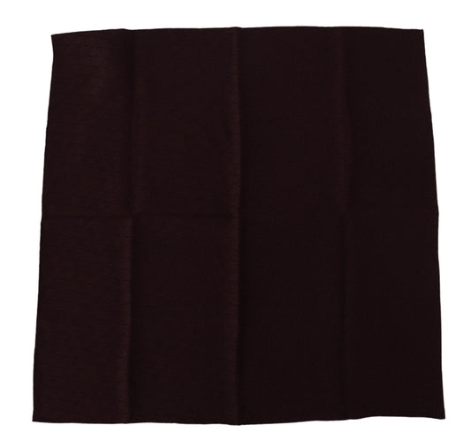 Dolce & Gabbana Brown Silk Blend Square Wrap Handkerchief Scarf - Gio Beverly Hills