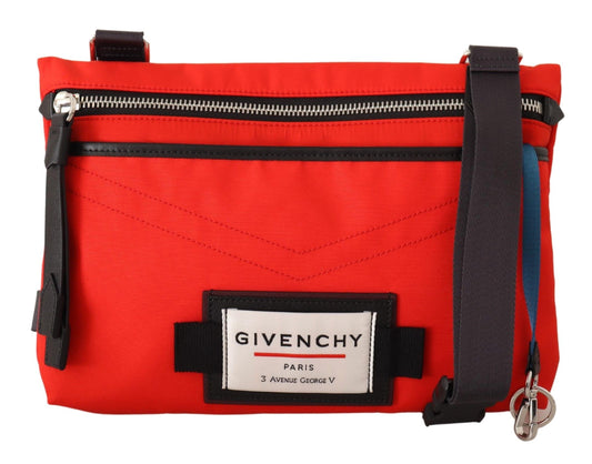Givenchy Red Polyamide Downtown Flat Crossbody Bag - Gio Beverly Hills