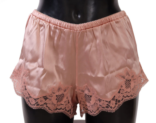 Dolce & Gabbana Pink Floral Lace Lingerie Underwear - Gio Beverly Hills