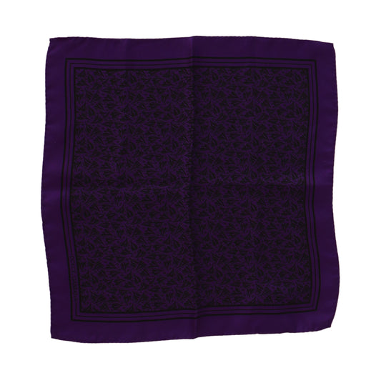 Dolce & Gabbana Purple Patterned Square Handkerchief Scarf - Gio Beverly Hills