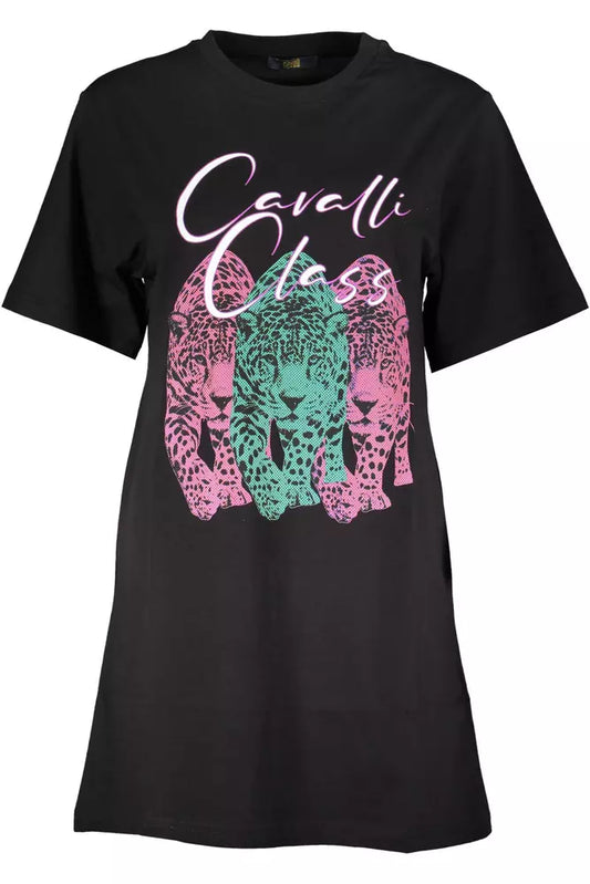 Cavalli Class Black Cotton Dress - Gio Beverly Hills
