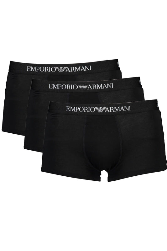 Emporio Armani Black Cotton Underwear - Gio Beverly Hills
