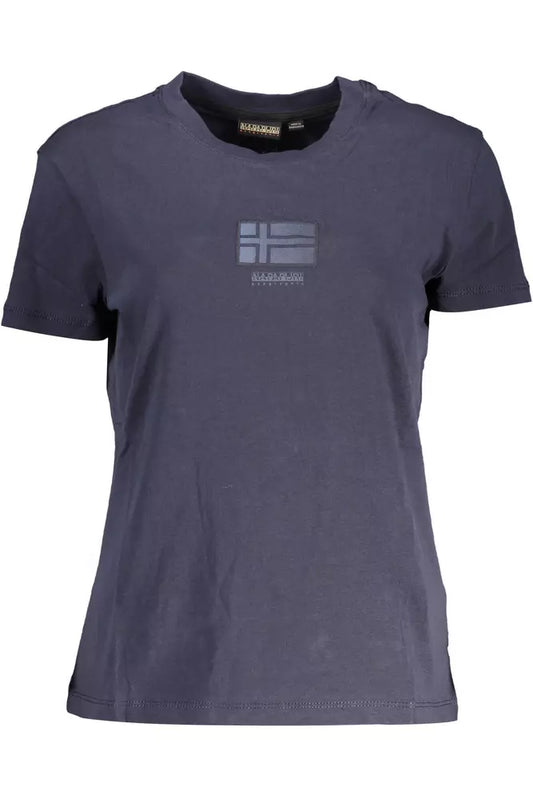 Napapijri Blue Cotton Tops & T-Shirt - Gio Beverly Hills