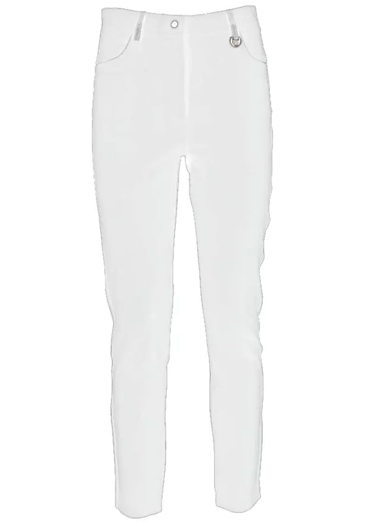 Yes Zee White Viscose Jeans & Pant - Gio Beverly Hills