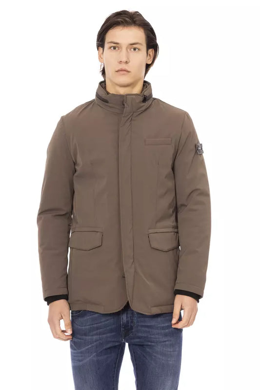 Baldinini Trend Brown Polyester Jacket - Gio Beverly Hills
