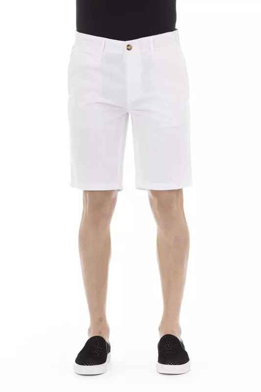 Baldinini Trend White Cotton Short - Gio Beverly Hills