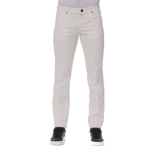 Trussardi White Cotton Jeans & Pant - Gio Beverly Hills