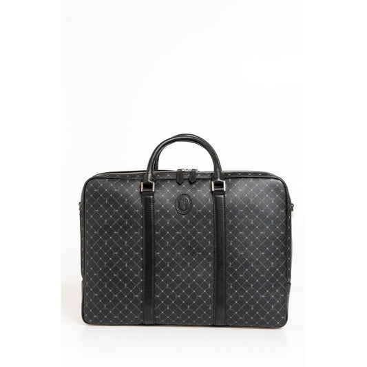 Trussardi Black Leather Briefcase - Gio Beverly Hills