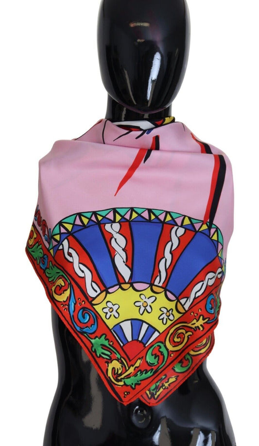 Dolce & Gabbana Multicolor #DGLovesLondon Silk Wrap Scarf - Gio Beverly Hills