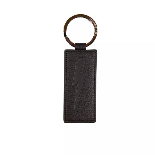 Neil Barrett Black Leather Keychain - Gio Beverly Hills