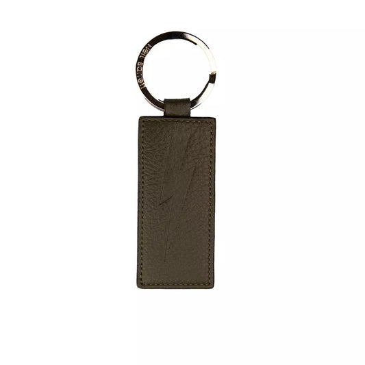 Neil Barrett Green Leather Keychain - Gio Beverly Hills