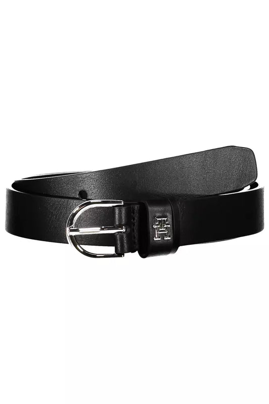 Tommy Hilfiger Black Leather Belt - Gio Beverly Hills