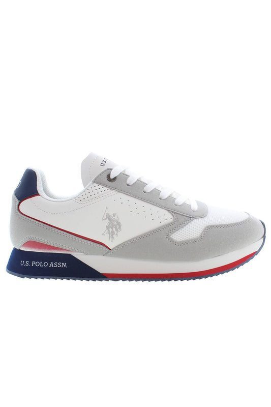 U.S. POLO ASSN. White Polyester Sneaker - Gio Beverly Hills