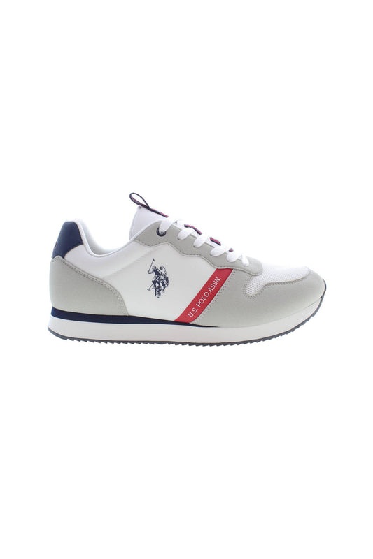 U.S. POLO ASSN. White Polyester Sneaker - Gio Beverly Hills